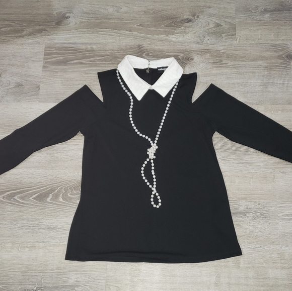 Karl Lagerfeld Tops - Karl Lagerfeld Paris cold shoulder top
